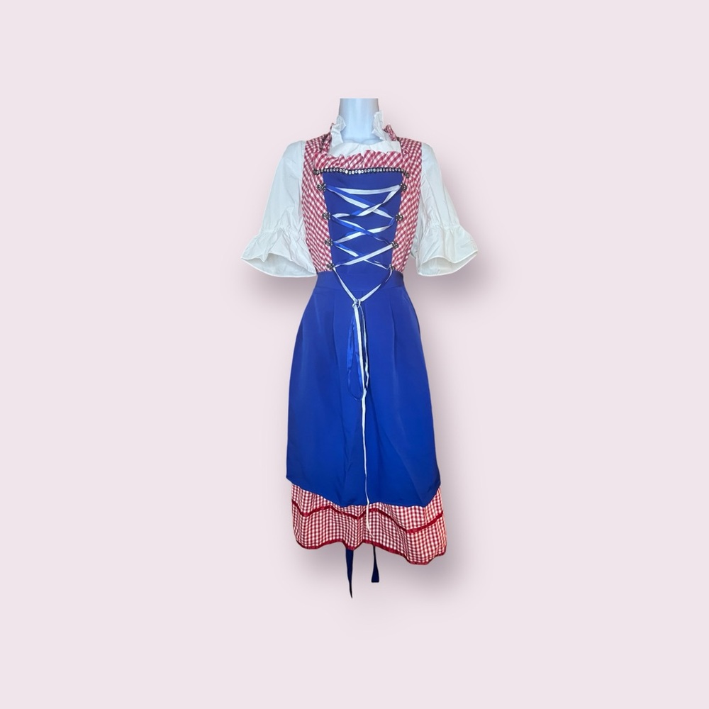 JASAMBAC Women's German Dirndl Dress 3 Piece Costume Women’s Size 2XL